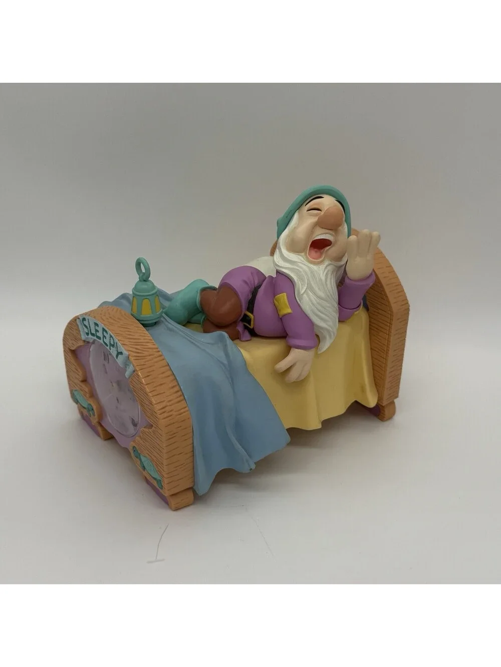 Vintage Disney 1993 THE SLEEPY CLOCK Animated Alarm Clock by Linden